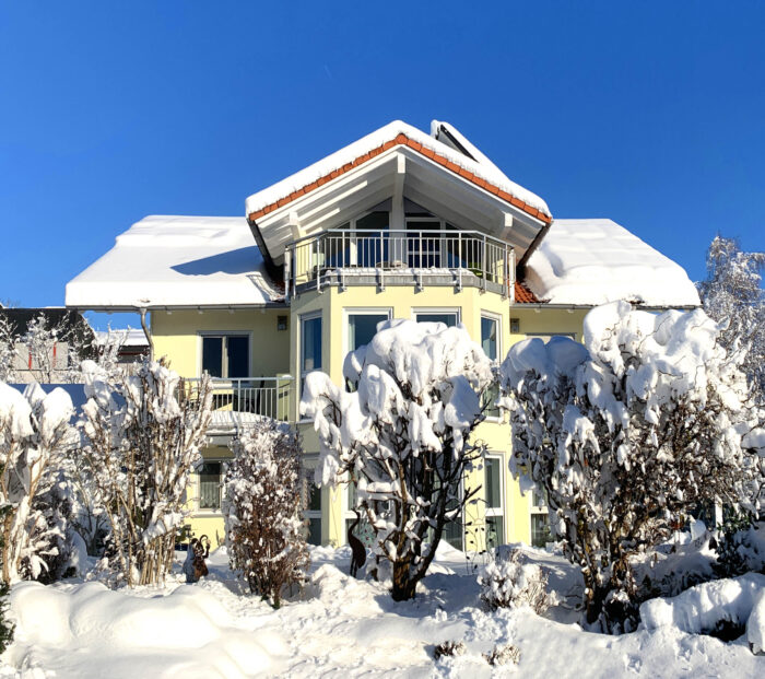 FeWo-Haus im Winter allgäu urlaub ferienwohnung